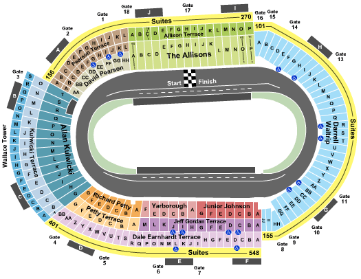 Bristol Motor Speedway Bristol Seating Chart